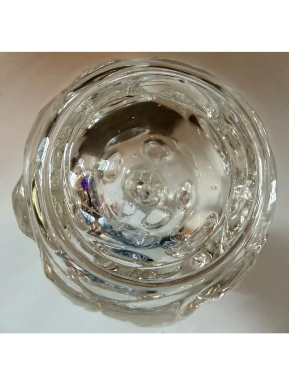 Vintage Everyware Mexico Glass Candlestick 12.5